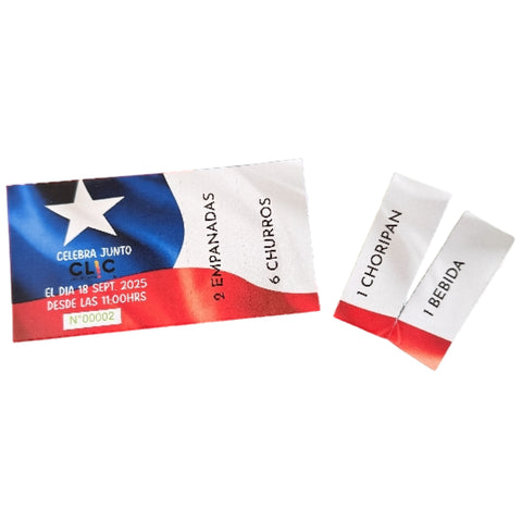 Pack Entradas Ticket Papel Grueso prepicados