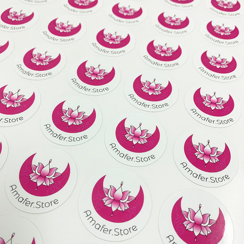 1 Hoja Stickers Adhesivos Papel Fotografico Clic Imprenta