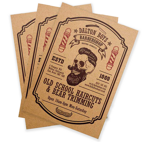 Pack 100 Flyers 1/2 carta - 14x20cm Ecologico Clic Imprenta