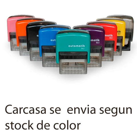 Timbre Mediano, Para 3 - 4 Líneas de texto + Logo (Opcional)