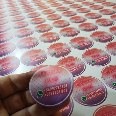 400 Stickers de 4cm Clic Imprenta