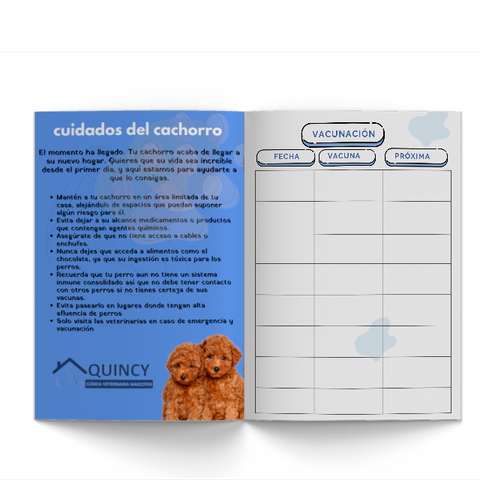 Carnet Control Veterinario - Hojas Interior