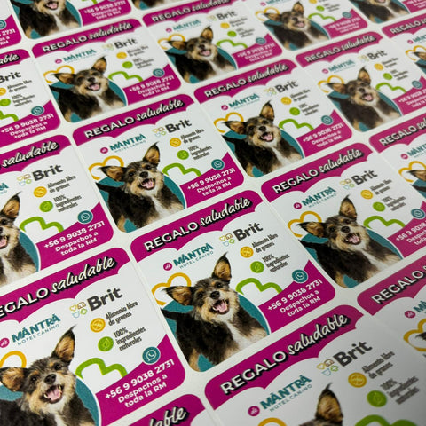 100 Stickers de 9cm Clic Imprenta