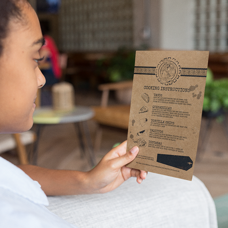 Pack 100 Flyers 1/2 carta - 14x20cm Ecologico Clic Imprenta
