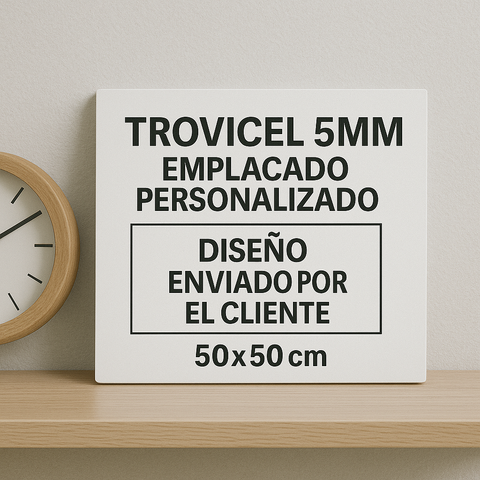 Trovicel 5mm Emplacado Personalizado Resistente