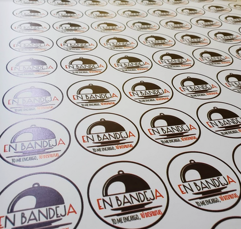 150 Stickers de 7cm Clic Imprenta