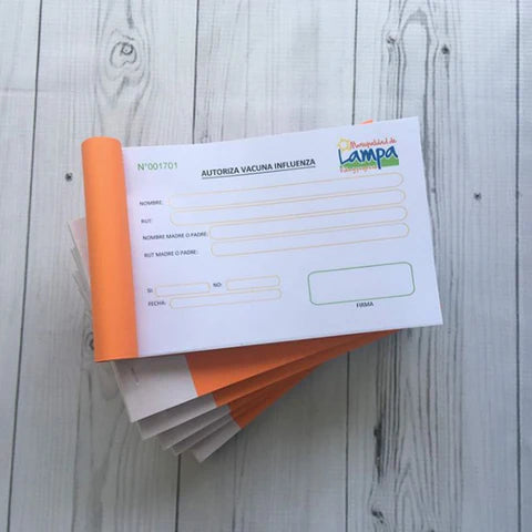 Pack 2 Talonarios 1/2 Carta autocopiativos