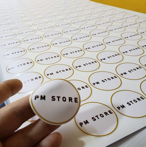 300 Stickers de 5cm Clic Imprenta