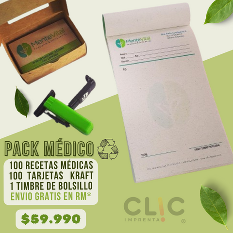 Pack Médico Ecológico Nº1 Clic Imprenta