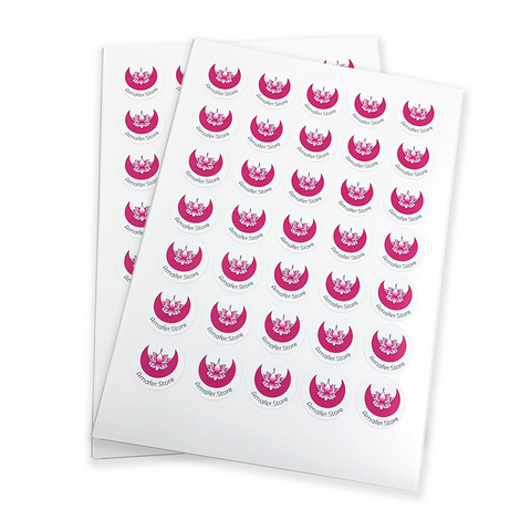 1 Hoja Stickers Adhesivos Papel Fotografico Clic Imprenta