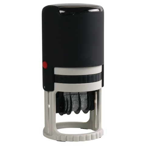 Timbre Automático Circular 4cm Fechador Clic Imprenta