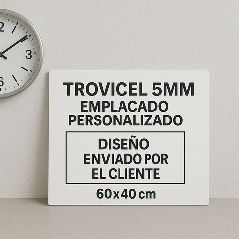 Trovicel 5mm Emplacado Personalizado Resistente