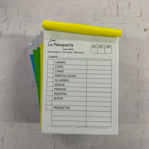 Pack 12 Talonarios 1/4 Carta