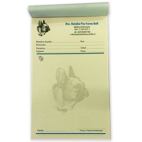 Talonarios Recetas Médicas Papel Ecologico Clic Imprenta