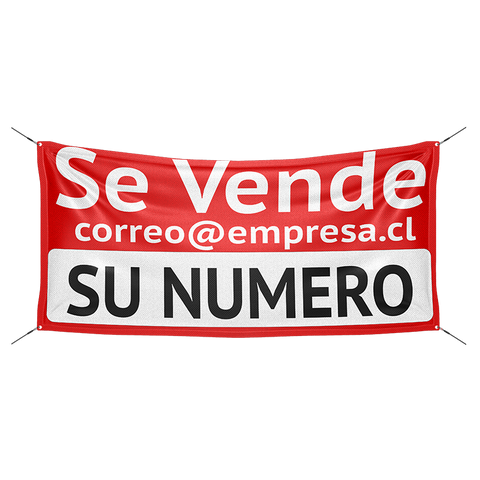 Letrero Personalizado Se Vende con email - Para Exterior Clic Imprenta