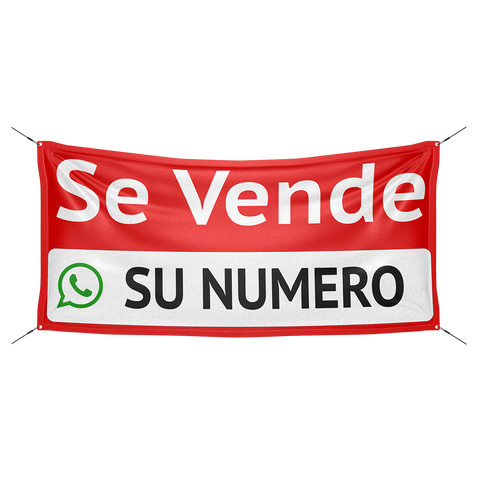 Letrero Personalizado Se Vende con numero de WhatsApp Clic Imprenta