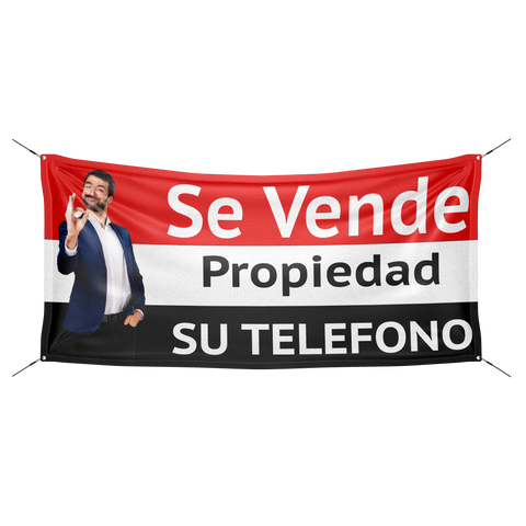 Letrero Personalizado Propiedad con foto Clic Imprenta