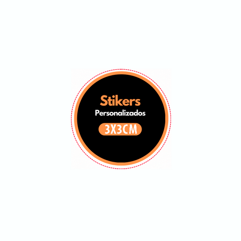 500 Stickers de 3cm Clic Imprenta
