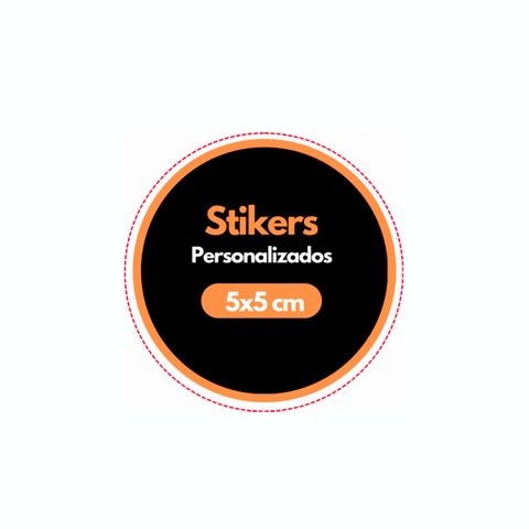 300 Stickers de 5cm Clic Imprenta