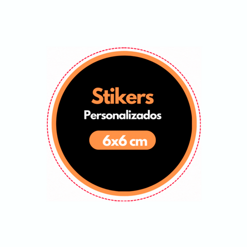 200 Stickers de 6cm Clic Imprenta
