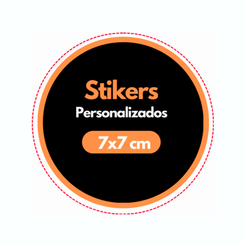 150 Stickers de 7cm Clic Imprenta