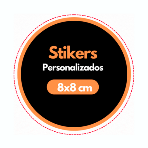 150 Stickers de 8cm Clic Imprenta