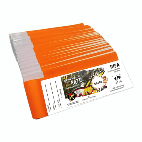Talonario Rifa - 10 ticket Clic Imprenta