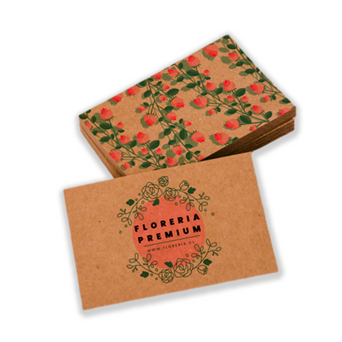 Pack 100 Tarjetas de Visita Ecológica Clic Imprenta