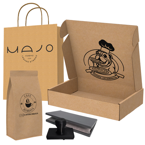 Timbre Personalizado Para Estampar Bolsas y Cajas