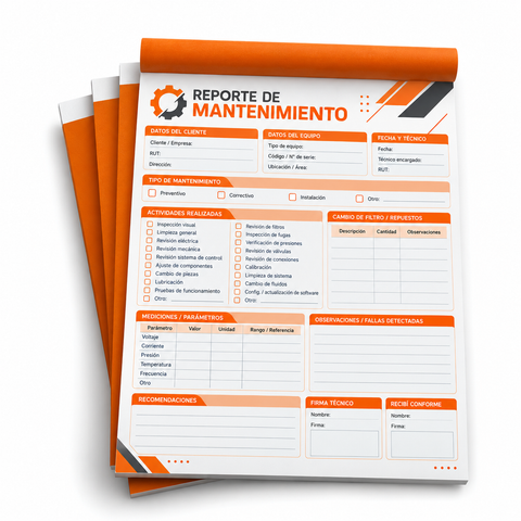 Talonario tamaño carta personalizado autocopiativo de Clic Imprenta