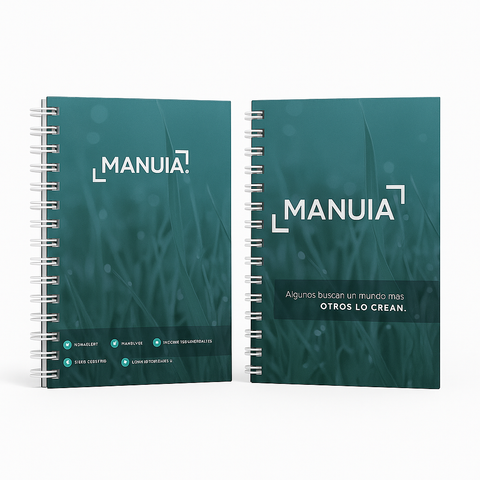 Cuadernos corporativos personalizados con logo: cuaderno A5 de tapa dura anillado