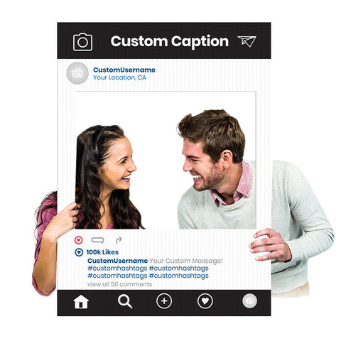 Marco selfie personalizado 80x120 cm para eventos - Clic Imprenta