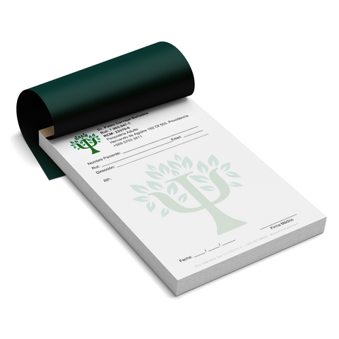 Recetario para psiquiatra personalizado, talonario de recetas de psiquiatría Mod. 12