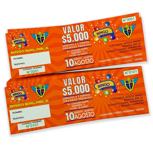 Talonario Rifa – Clic Imprenta