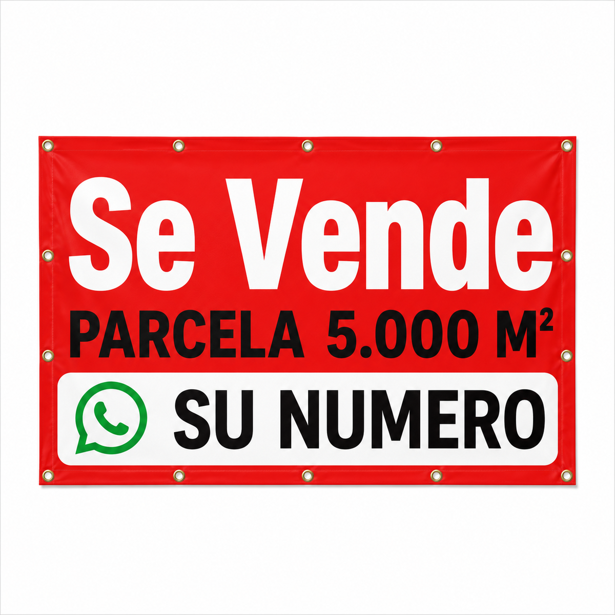 Letrero Personalizado Se Vende con numero de WhatsApp - Muy Pequeño 40x60 cm