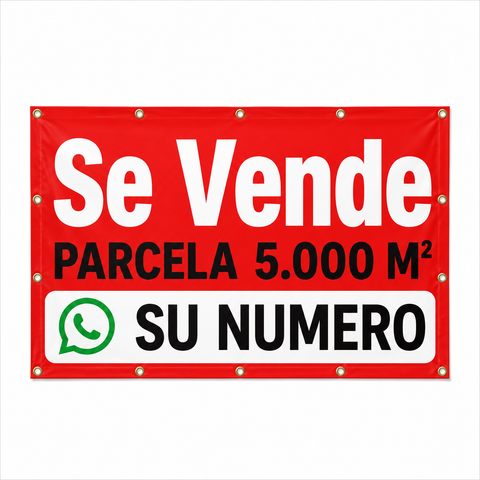 Letrero Personalizado Se Vende con numero de WhatsApp
