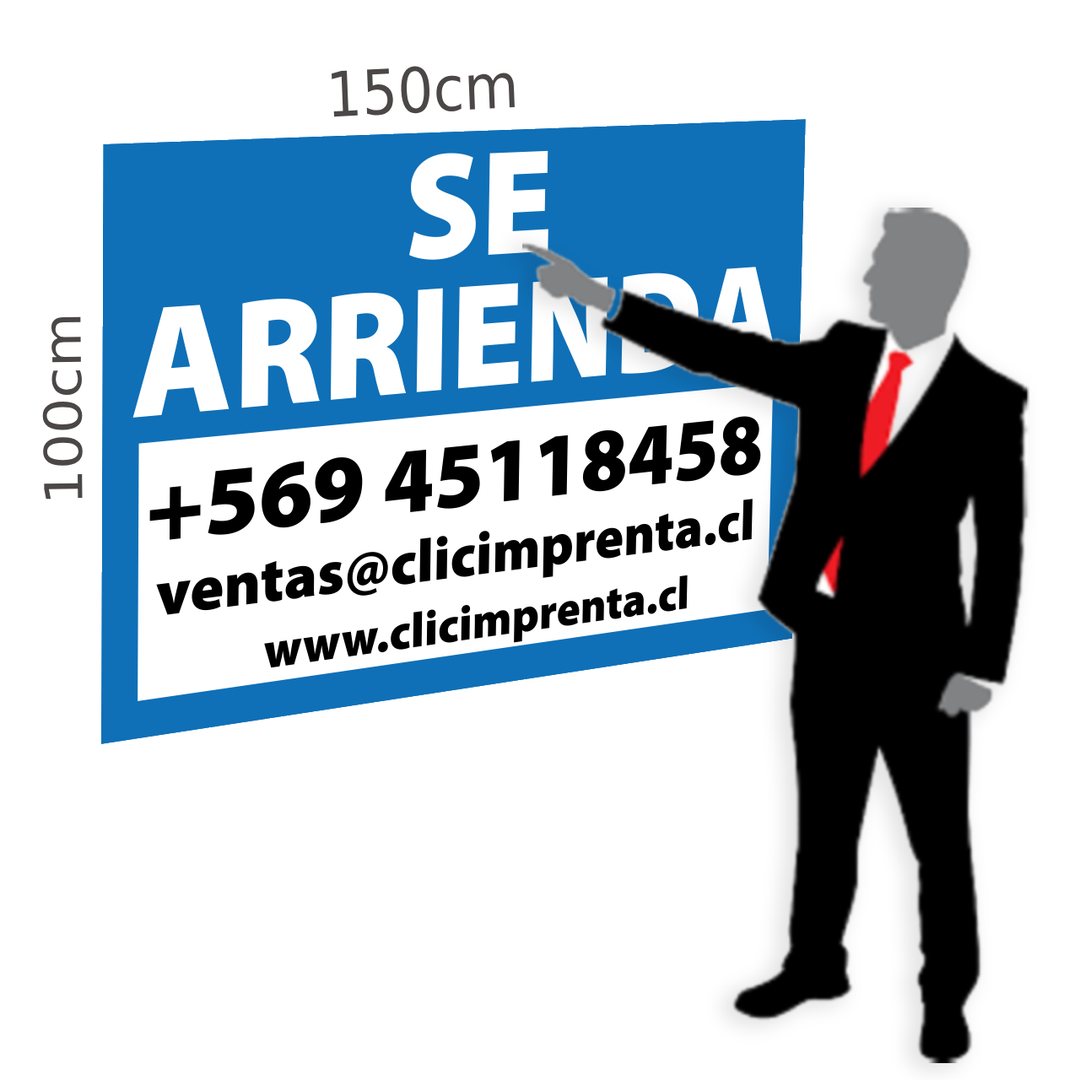 Fabricación de Letreros Se Arrienda Propiedades – Clic Imprenta