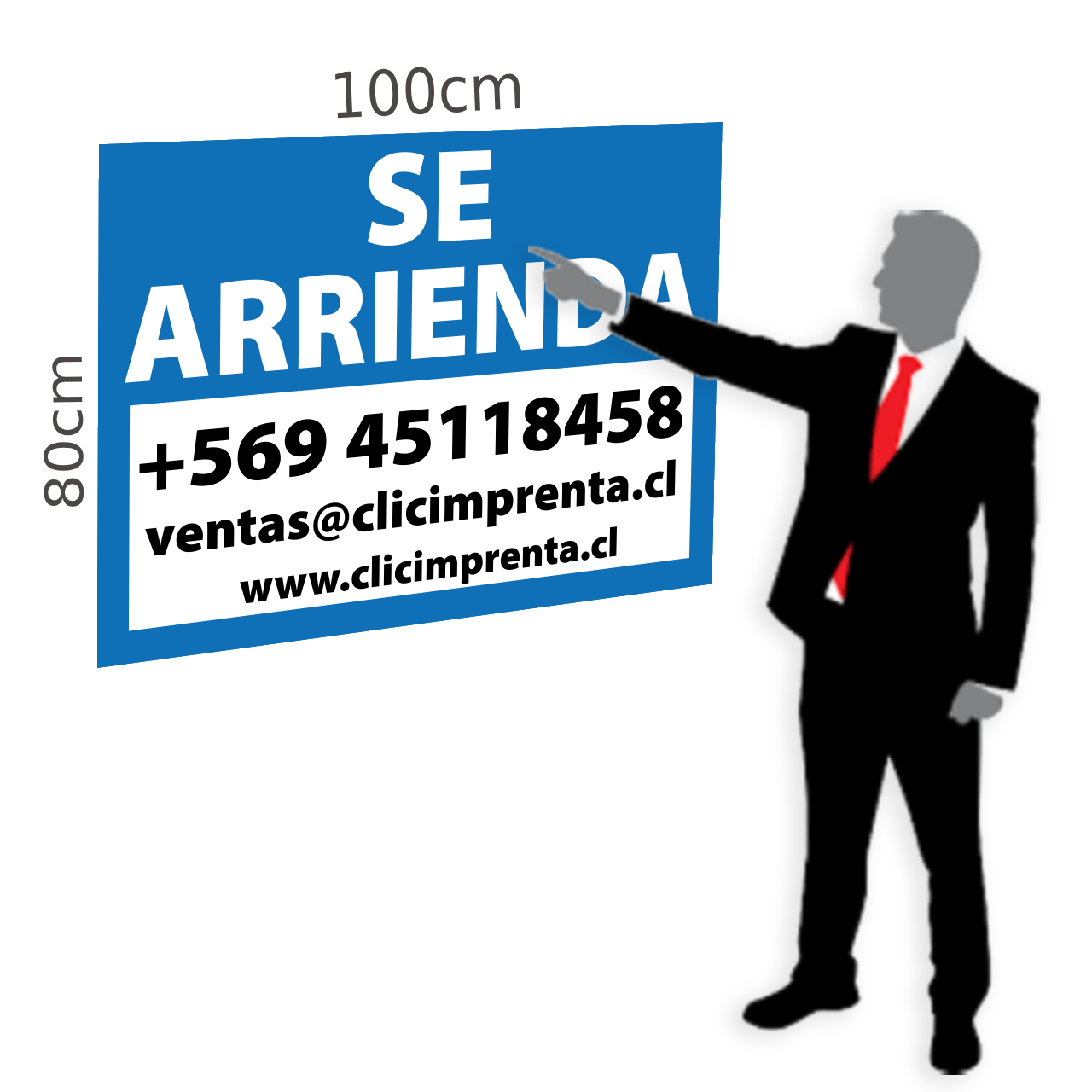 Fabricación de Letreros Se Arrienda Propiedades – Clic Imprenta