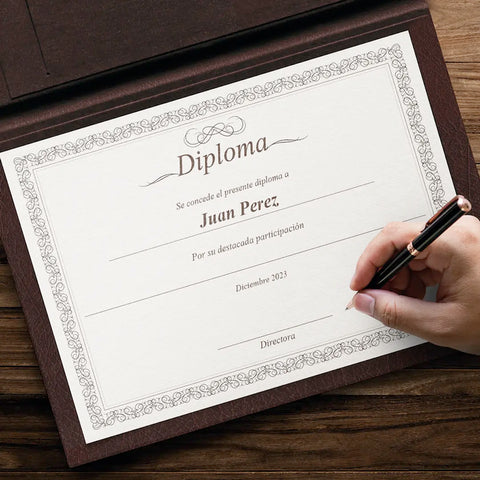 Diploma Normal 21x33cm Oficio