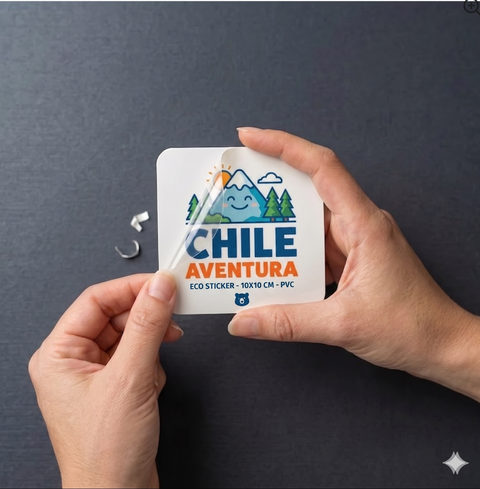 100 Stickers de PVC. resistente  10cm