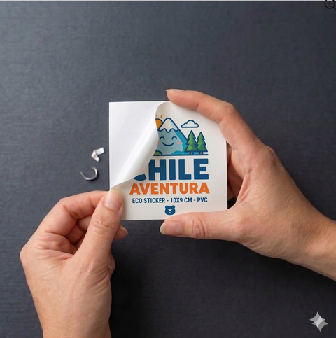 100 Stickers de PVC. resistente  10cm