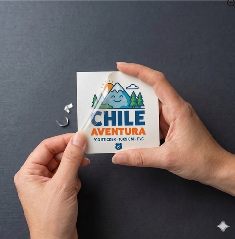100 Stickers de PVC. resistente  10cm