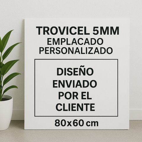 Trovicel 5mm Emplacado Personalizado Resistente