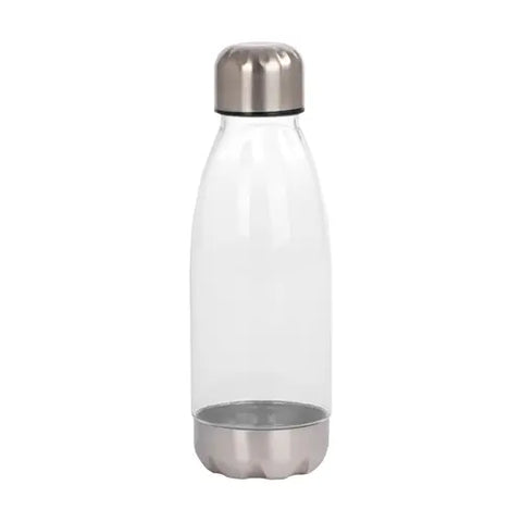 Botella plástica tapa Acero - MAYORISTA