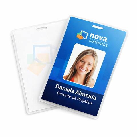 Credencial de Papel con Plastificado y perforado