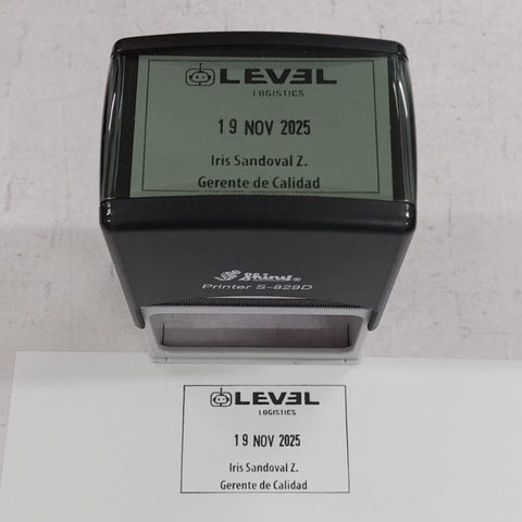 Timbre Rectangular de 6 x 4 cm - Fechador