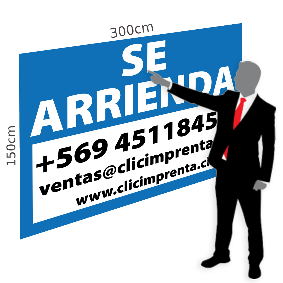 Fabricación de Letreros Se Arrienda Propiedades – Clic Imprenta