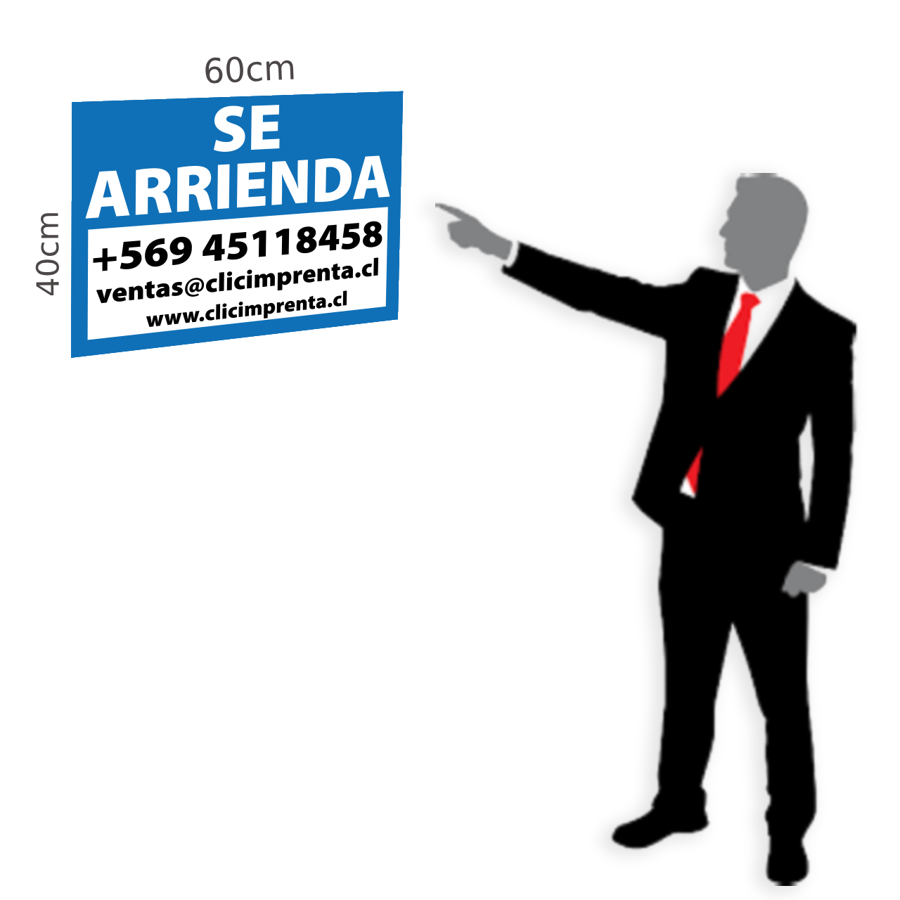 Fabricación de Letreros Se Arrienda Propiedades – Clic Imprenta
