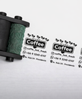 Timbre Roller Stamp Personalizado para Cajas, Bolsas y Tela Kit RollerStamp 5x14cm Clic Imprenta