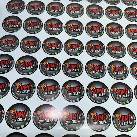 100 Stickers de 10cm – Clic Imprenta